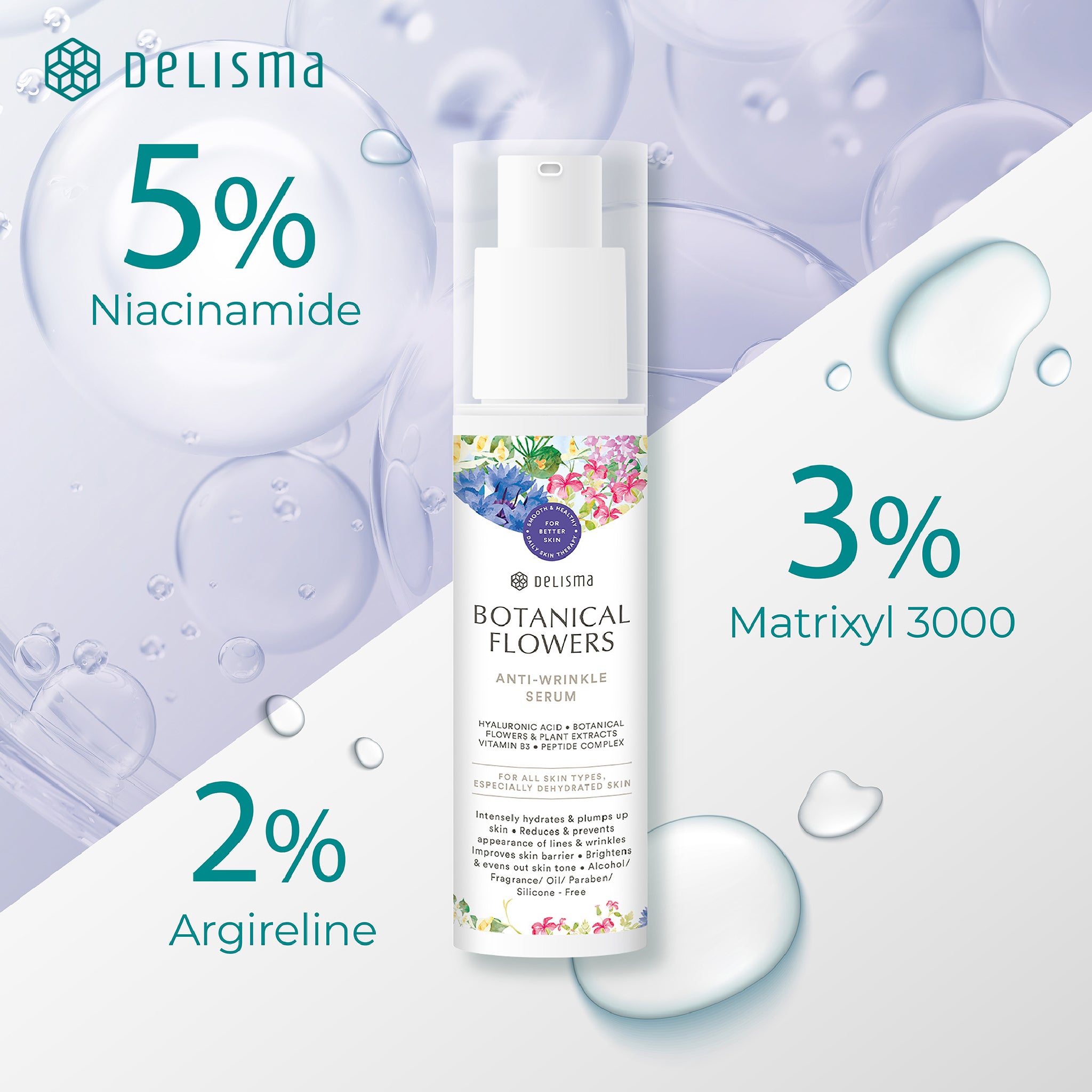 Delisma - Botanical Flowers Anti-Wrinkle Serum 30 ml