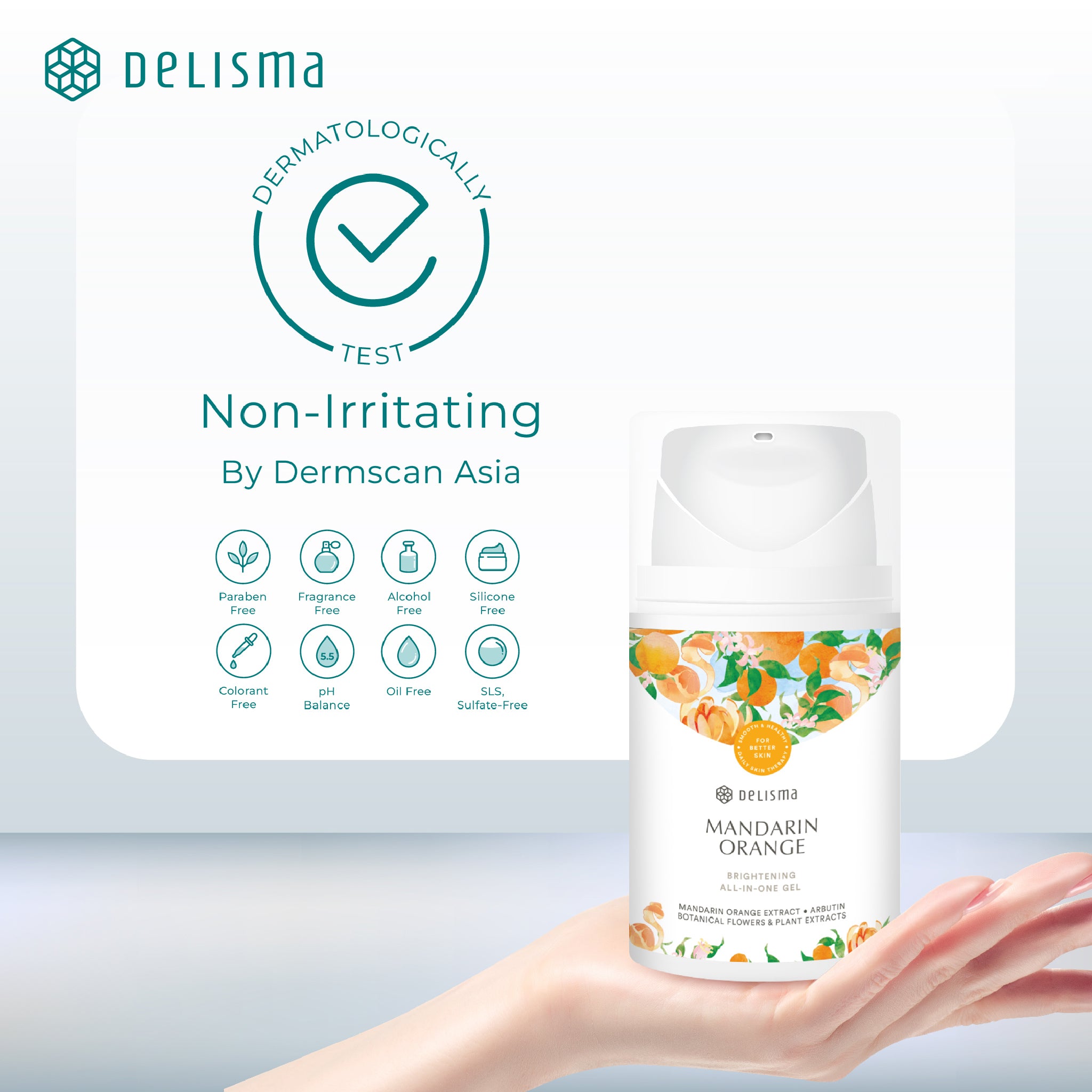 Delisma - Mandarin Orange Brightening All-In-One Gel 50 g